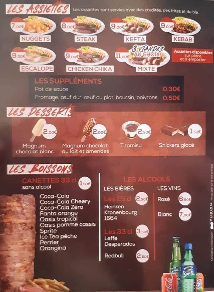 Yun's kebab — carte page 4