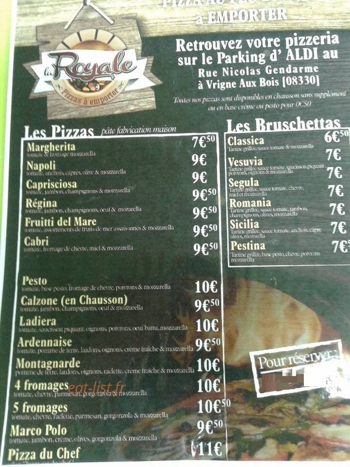 La royale — carte page 1