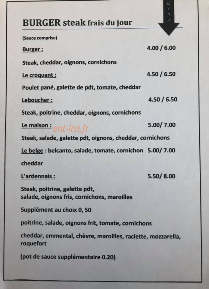 Chez Nini — carte page 1