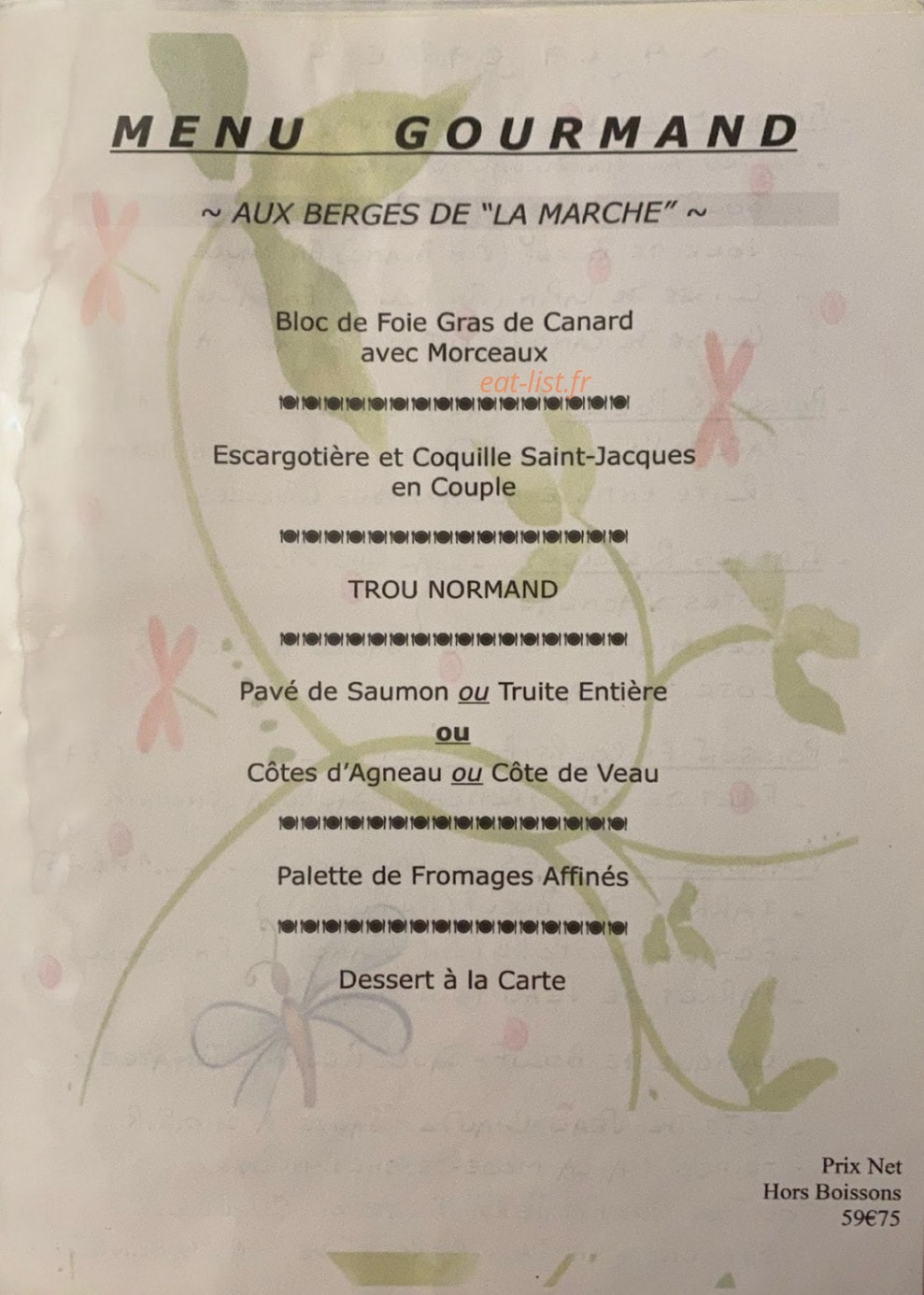 Le relais de la Marche — carte page 1
