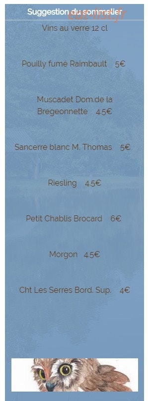 Le Lion D'Or — carte page 5