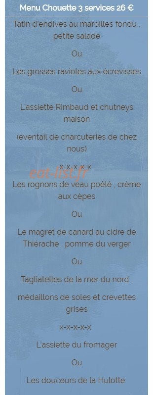 Le Lion D'Or — carte page 3