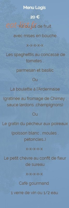 Le Lion D'Or — carte page 1