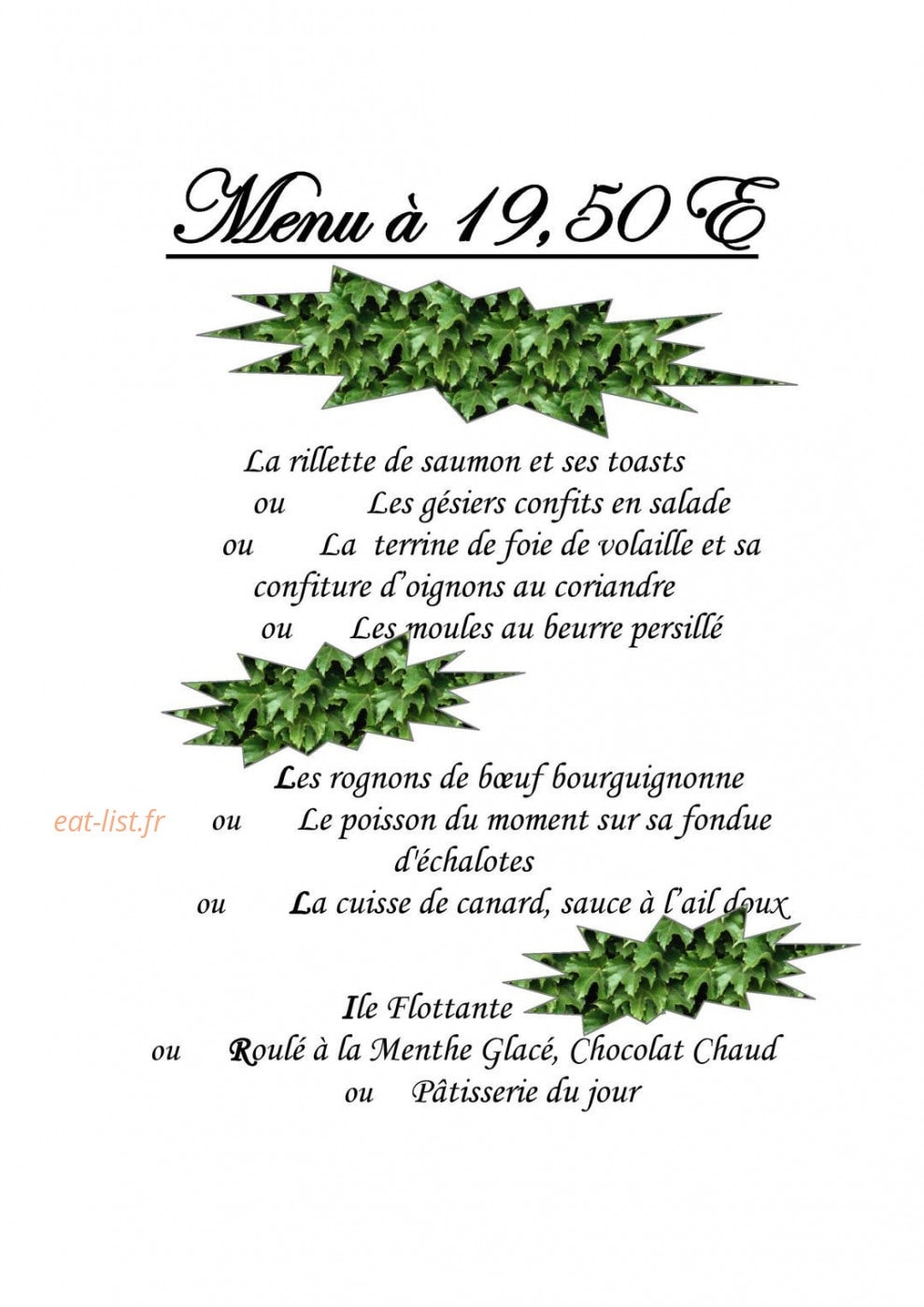 Saint Honoré — carte page 4