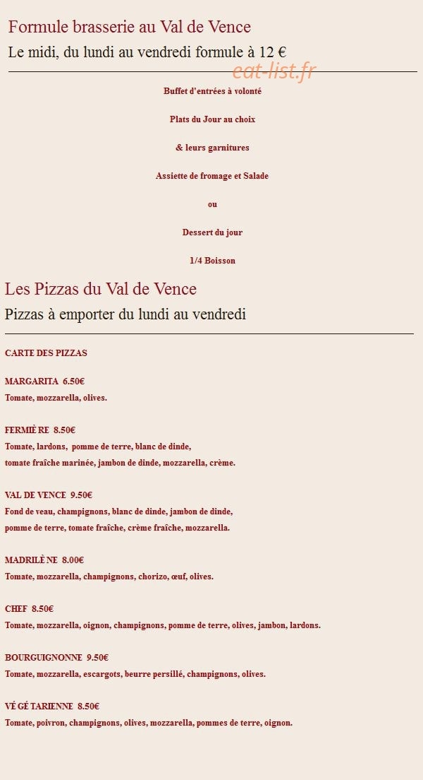 Le Val de Vence — carte page 6