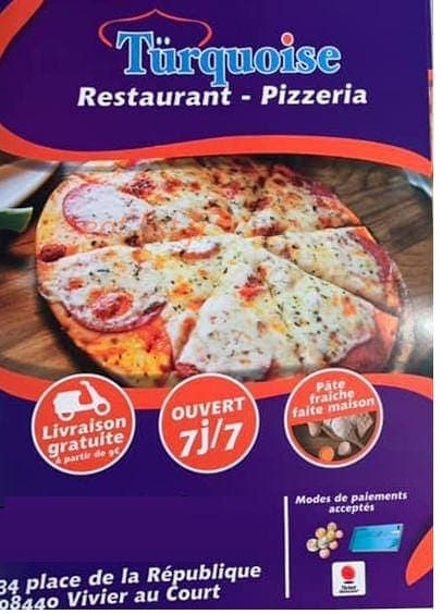 Restaurant Türquoise — carte page 1