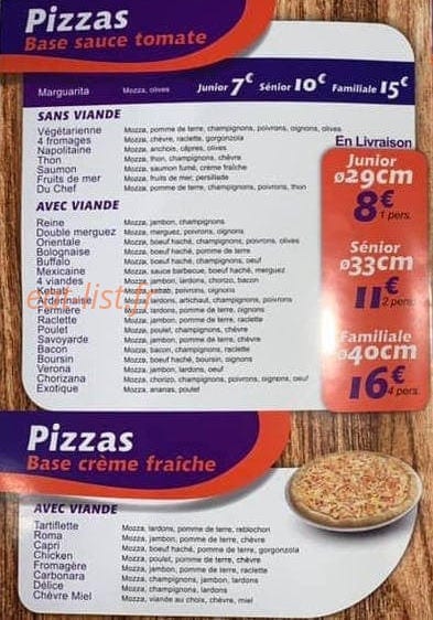 Restaurant Türquoise — carte page 3
