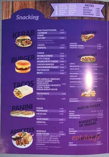 Restaurant Türquoise — carte page 5