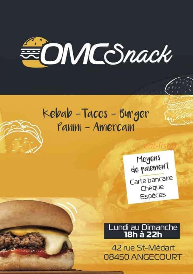 Omc Snack — carte page 1