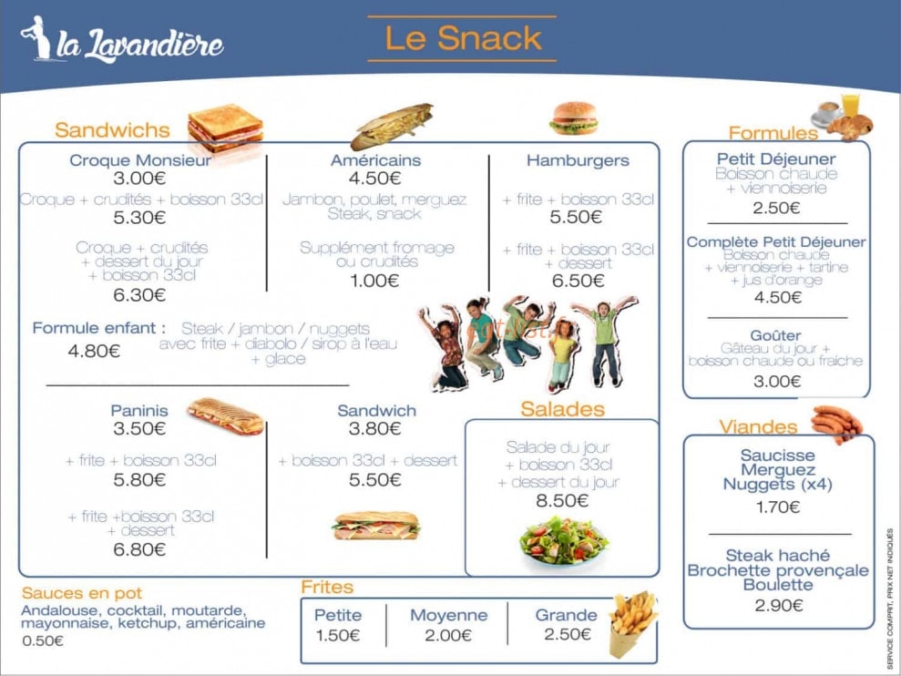 La Lavandière — carte page 1