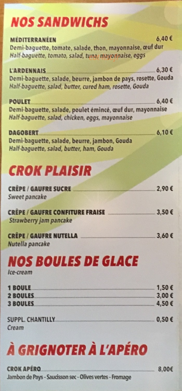 IcroKcafé — carte page 5