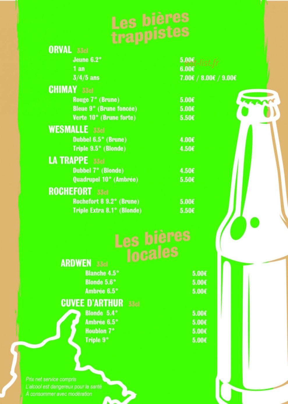 Chez Alex — carte page 7