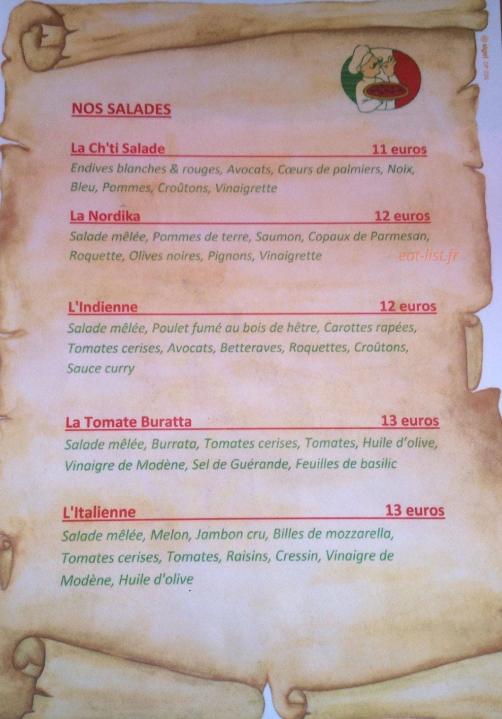 Pizzeria Matizo — carte page 4