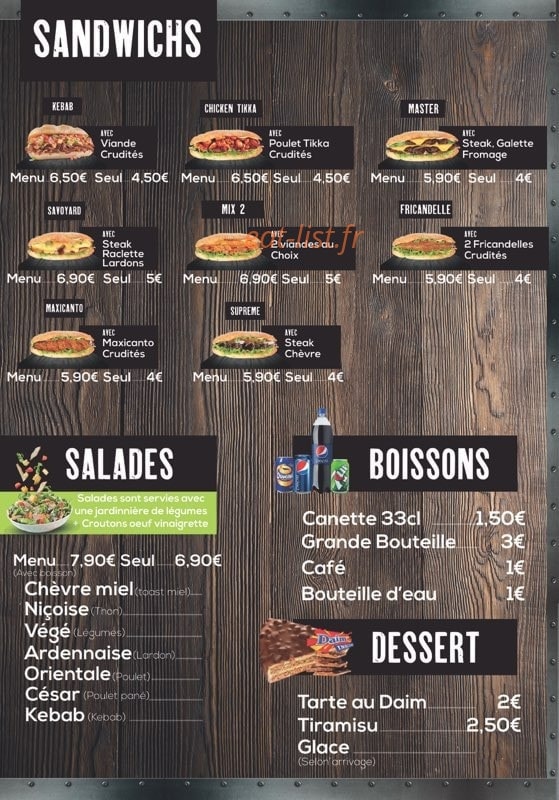 O'riginal Food — carte page 4