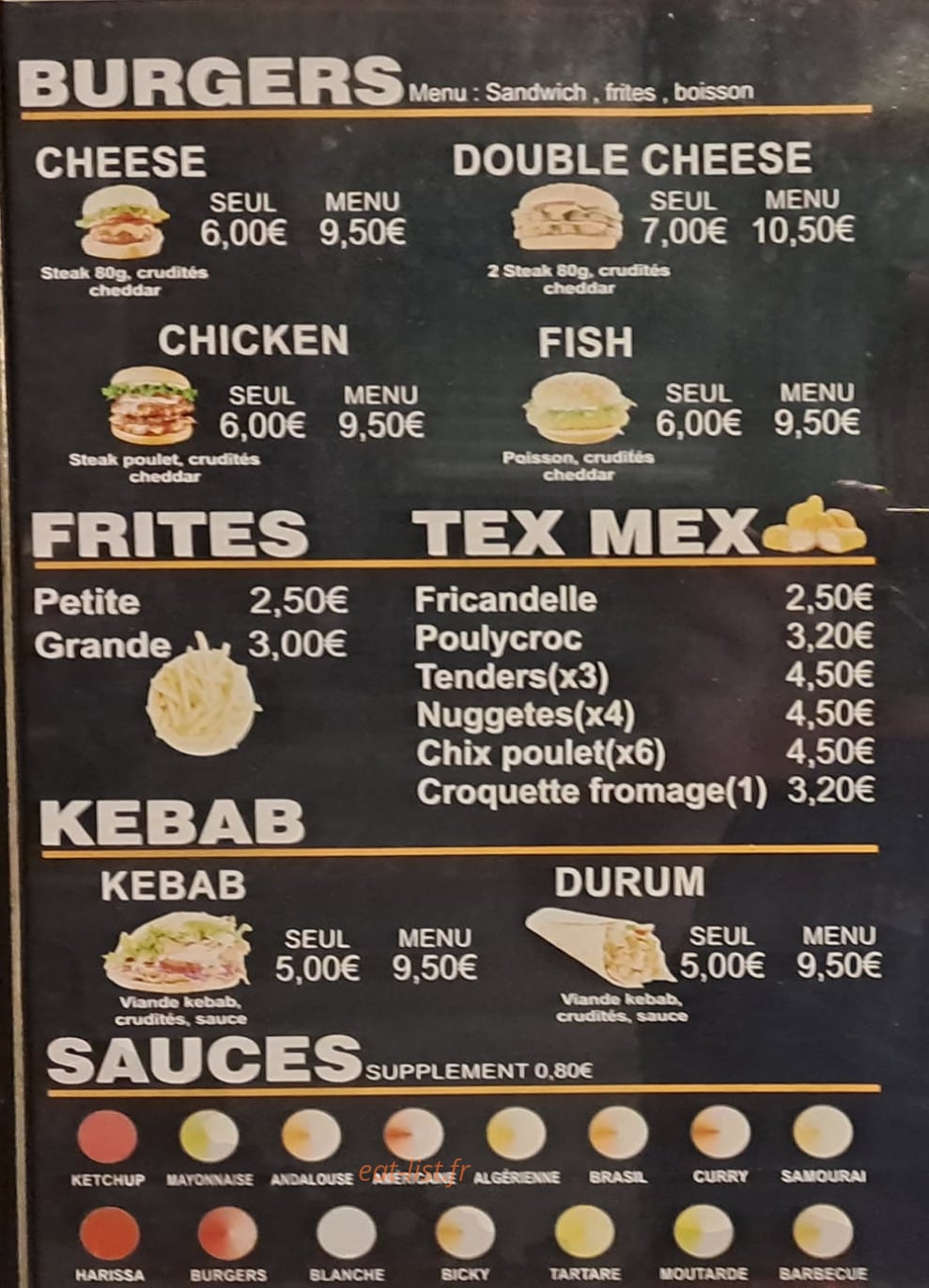 Royal Kebab — carte page 1