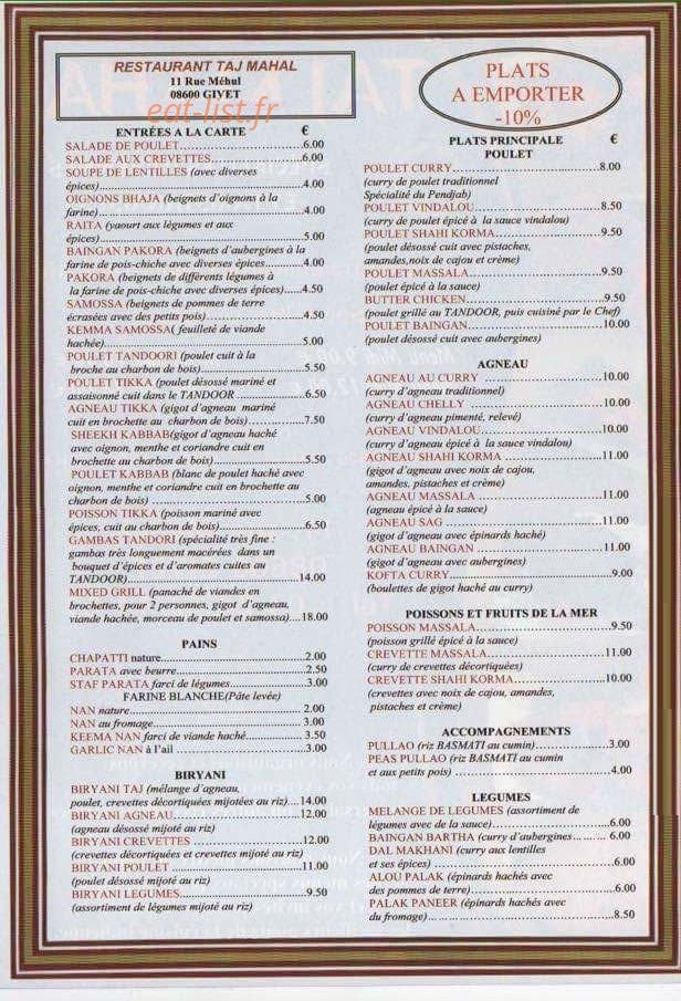 Taj Mahal — carte page 2