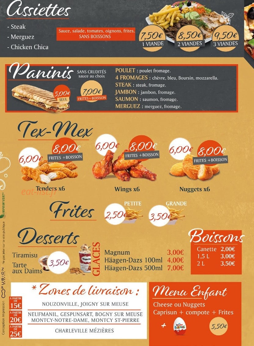 L'Original Pizza — carte page 4