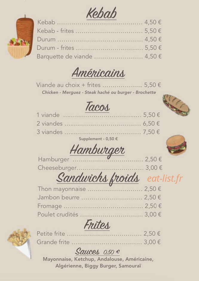 Chez Abdel — carte page 3