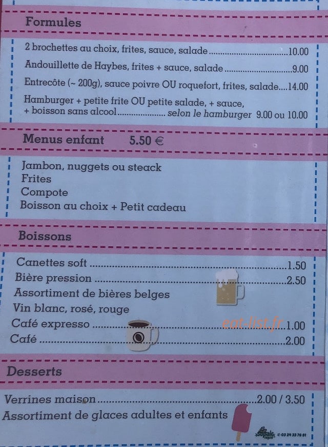 Snack e Frites — carte page 4