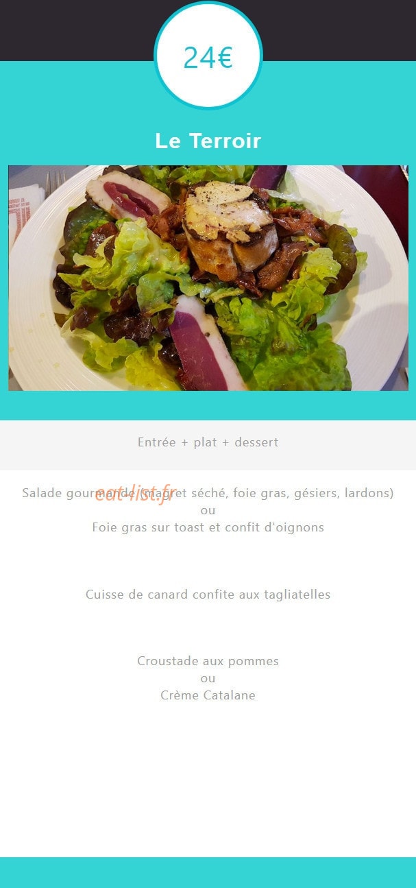 Au Grilladou — carte page 3