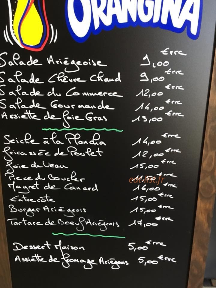 Café du Commerce — carte page 1