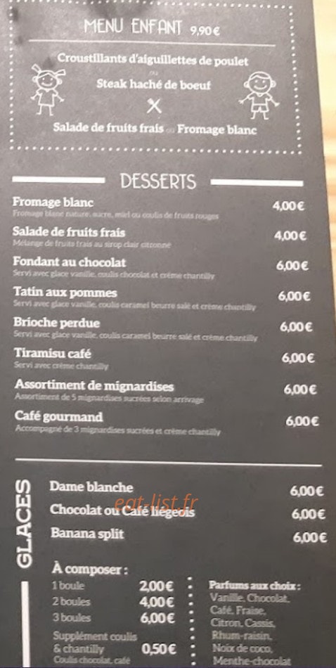 Café Restaurant du Casino — carte page 4