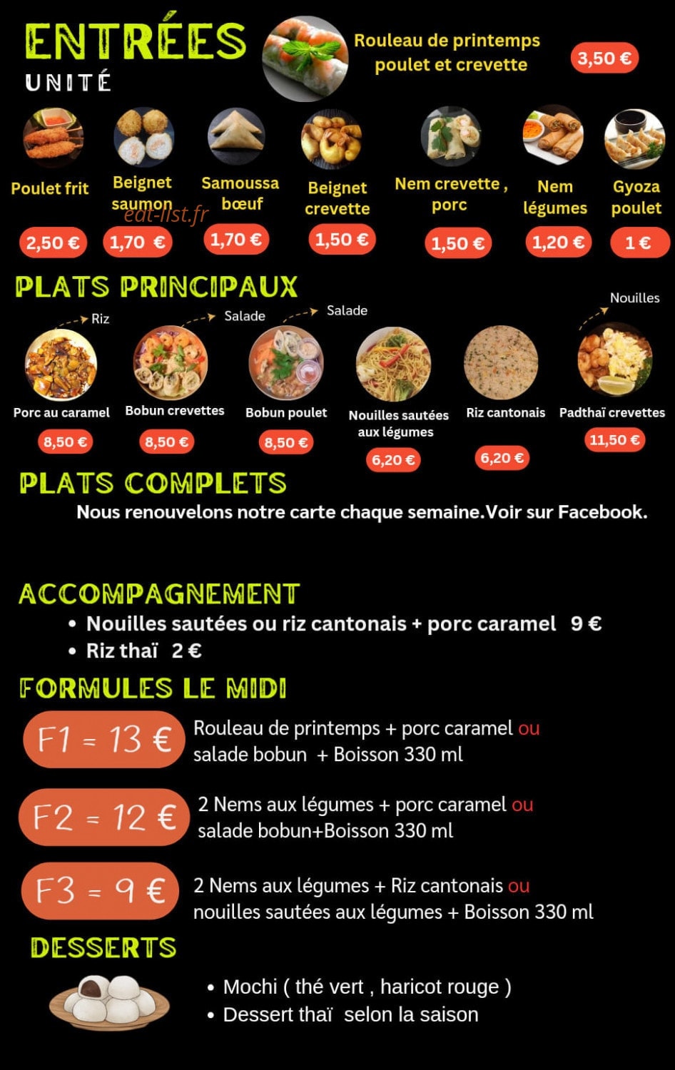Chez Pan — carte page 2