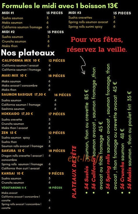 Chez Pan — carte page 3