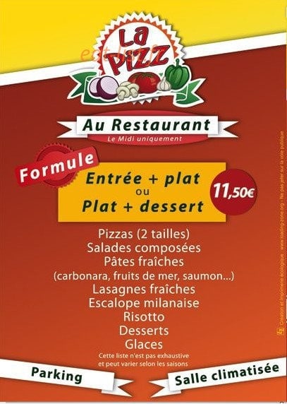 La pizz — carte page 3