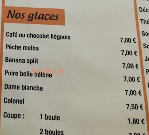 La Taverne — carte page 4