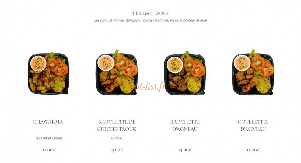 Saveurs du Liban — carte page 2