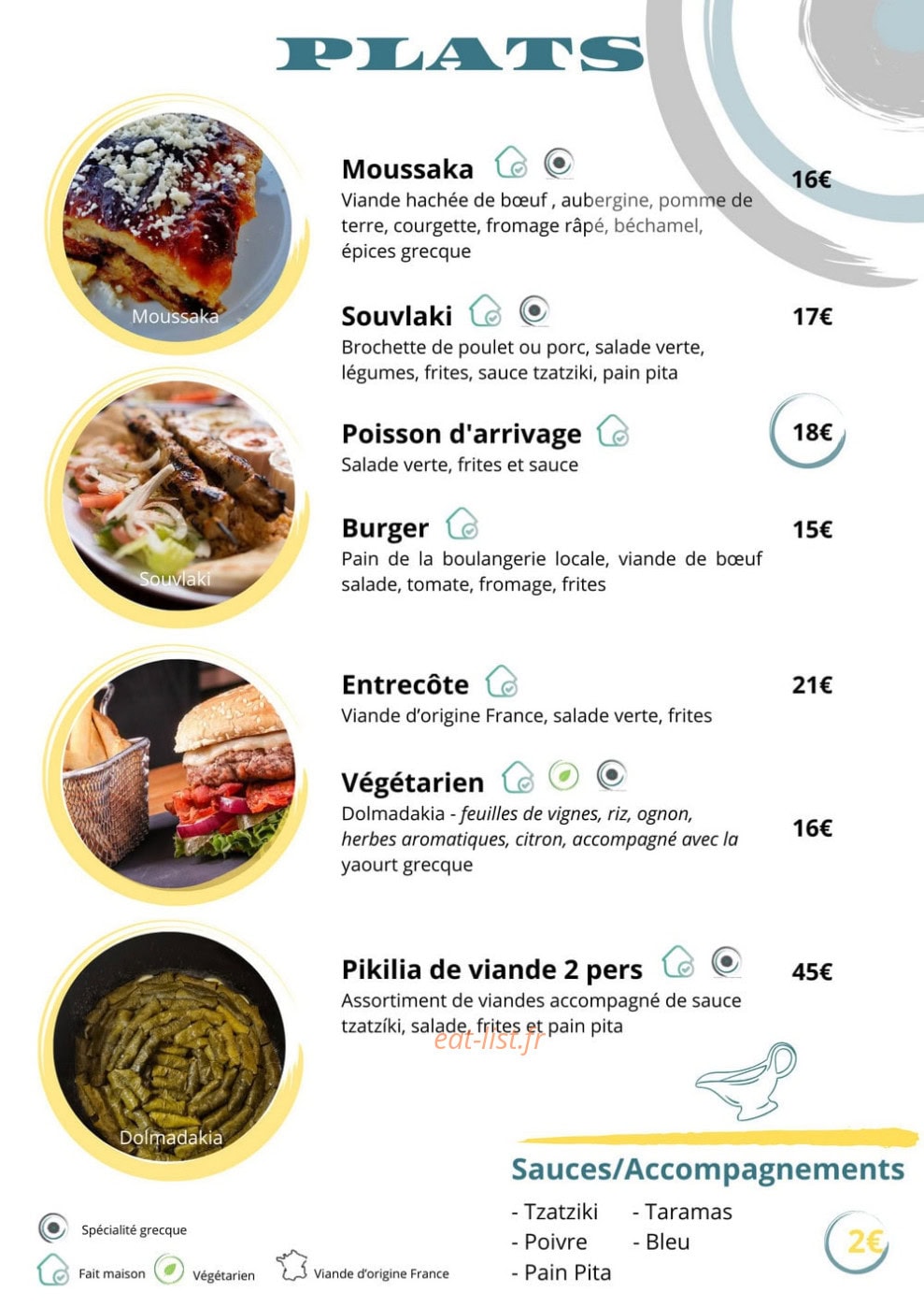 Saveurs Méditerranée — carte page 2