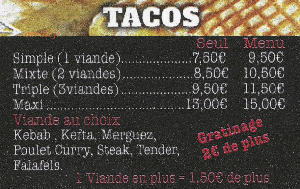 The Tacos Story — carte page 7