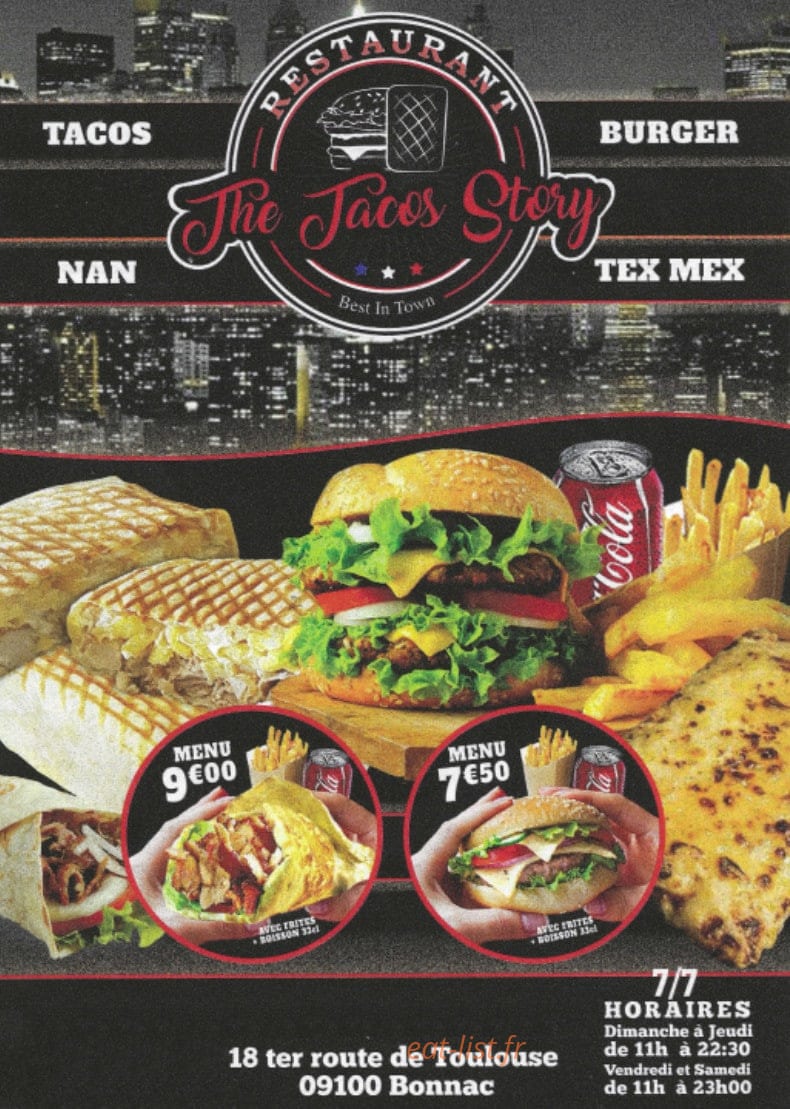 The Tacos Story — carte page 1