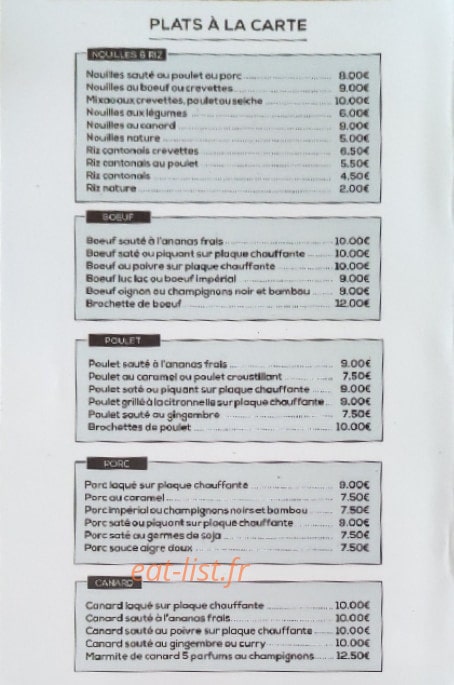 Asia Star — carte page 1