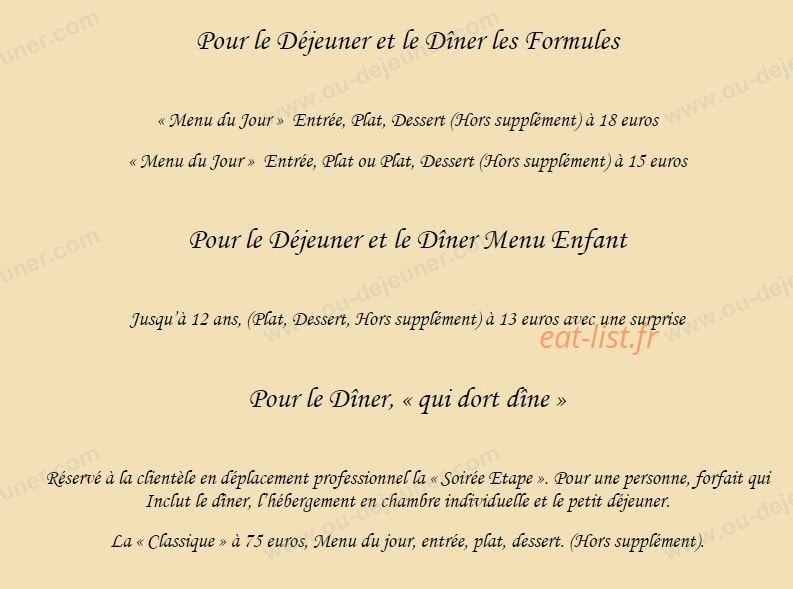Au Gré des Saisons — carte page 3