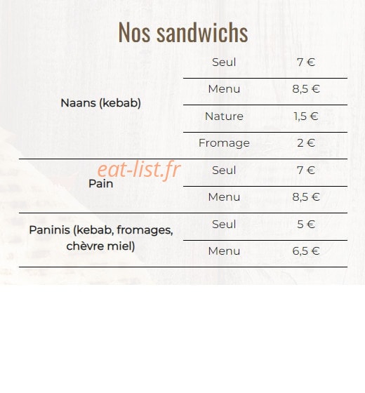 Dubai Eat — carte page 2