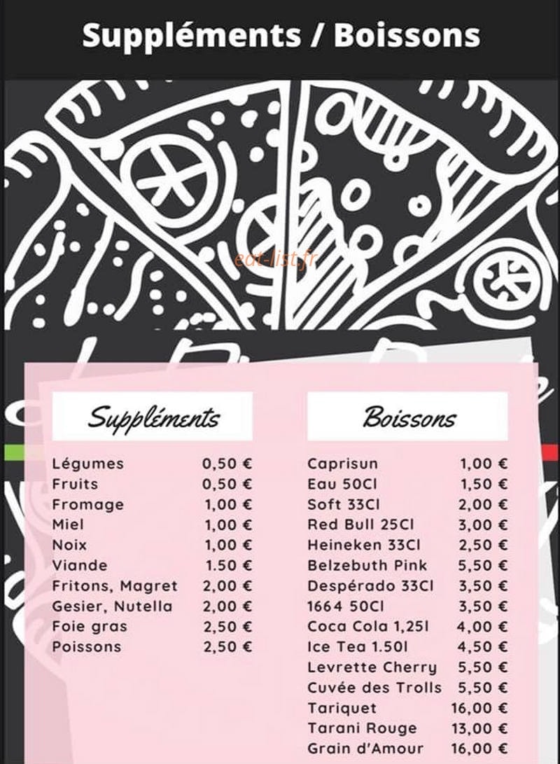 La Pizza Royale — carte page 4