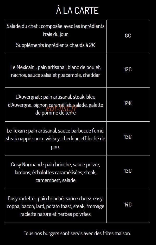 Le Cosy Ariegeois — carte page 2