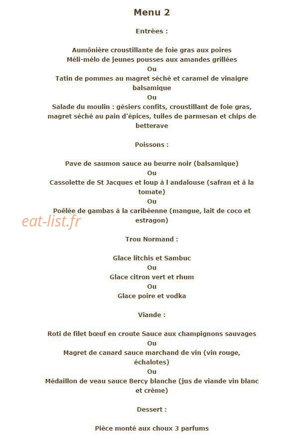 Le Moulin — carte page 10