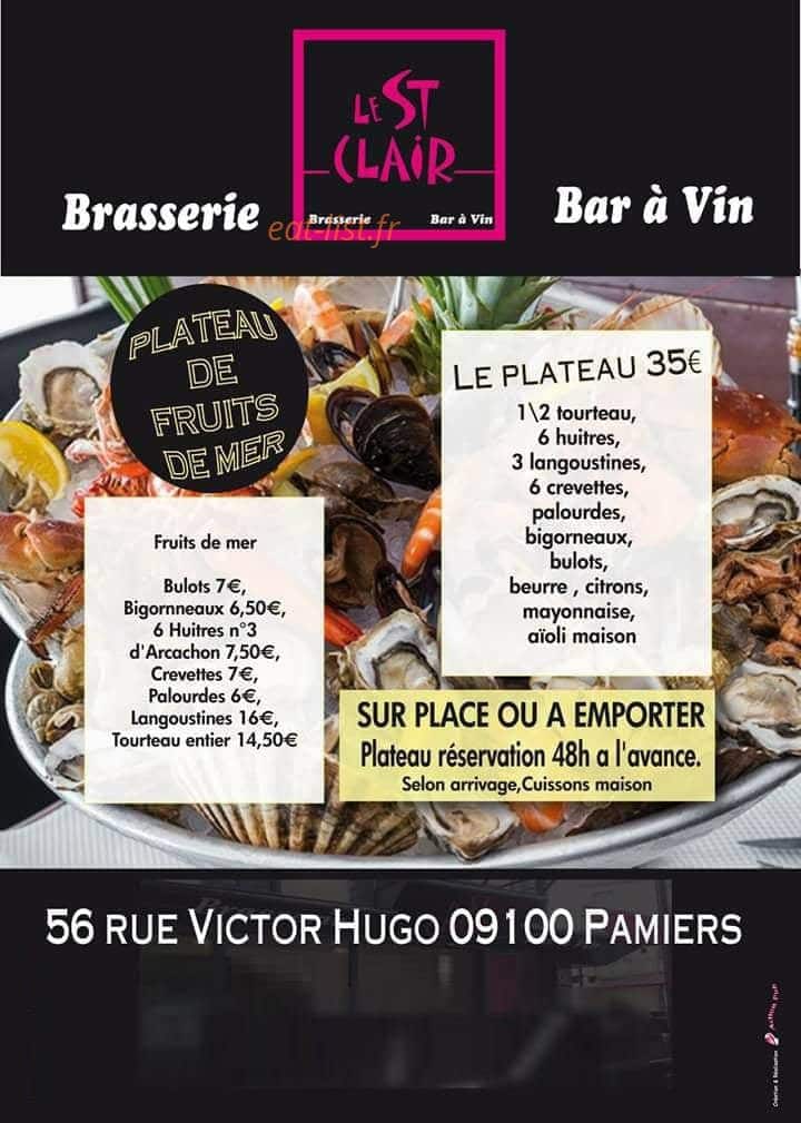 Le St Clair — carte page 1