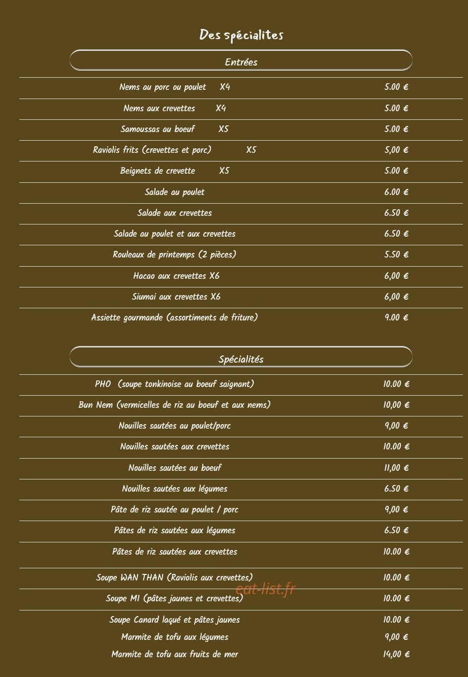 Nem Chez Moi — carte page 1