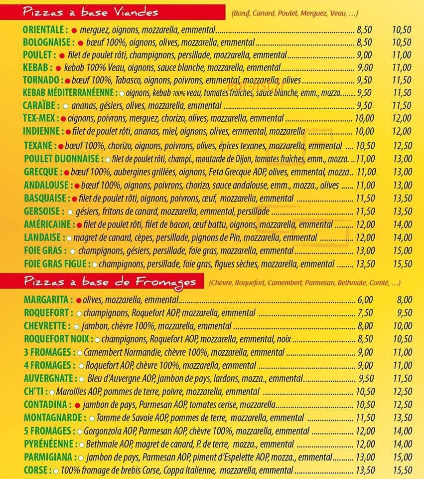 Pizza Jenzo — carte page 3