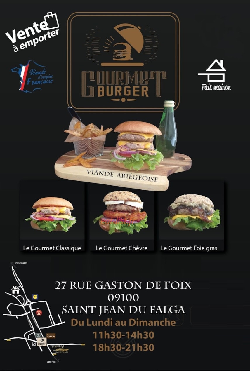 Burger Gourmet — carte page 1