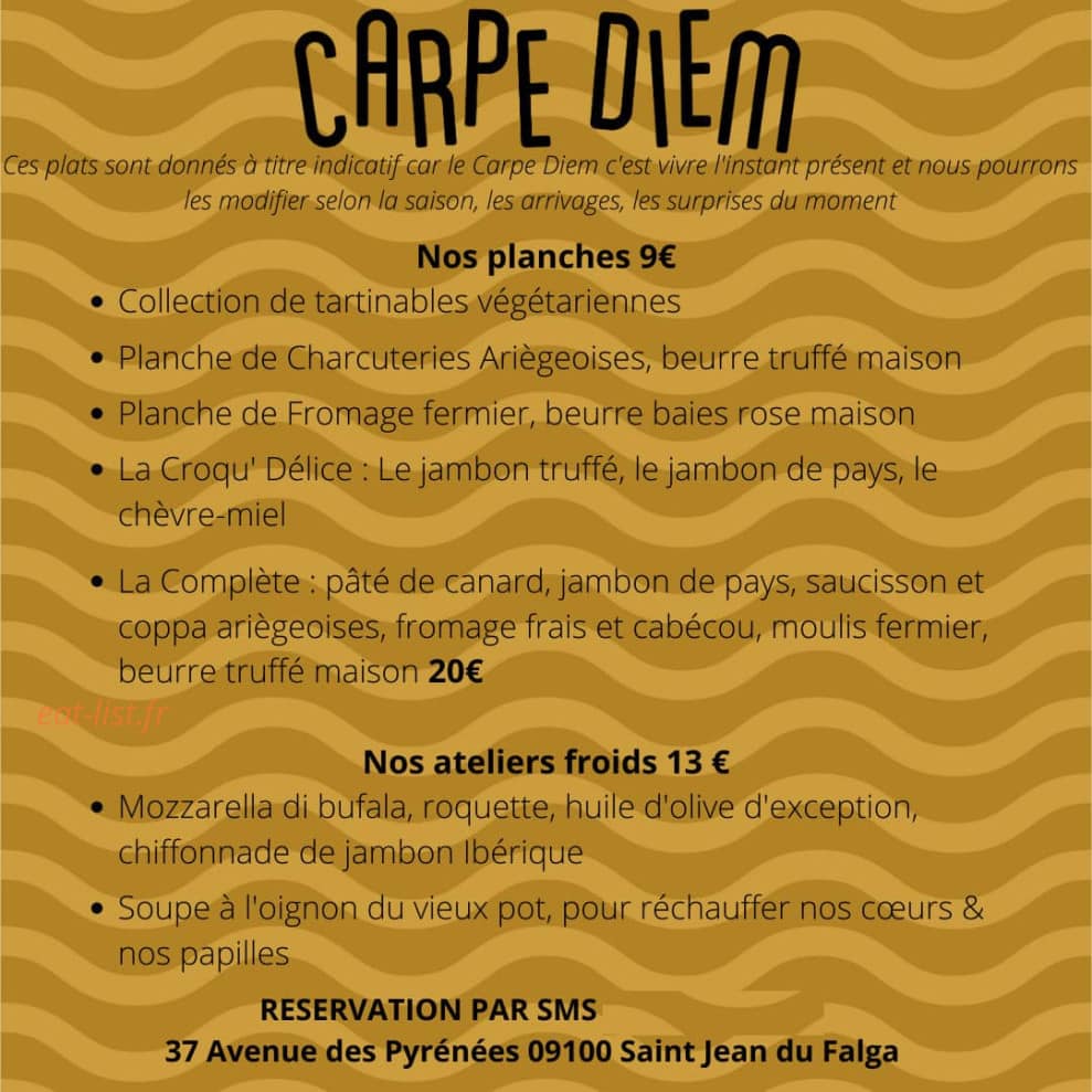 Carpe diem — carte page 1