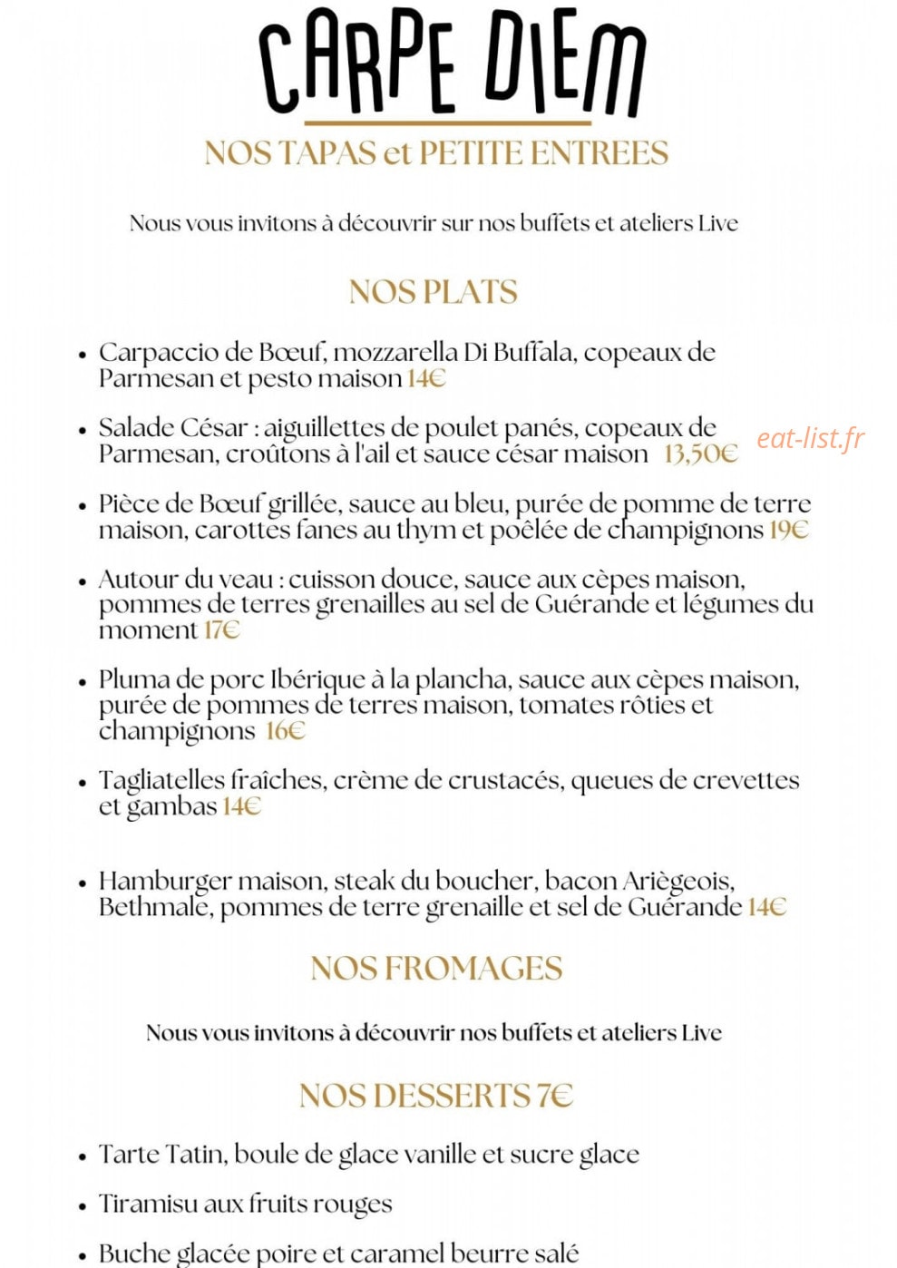 Carpe diem — carte page 2