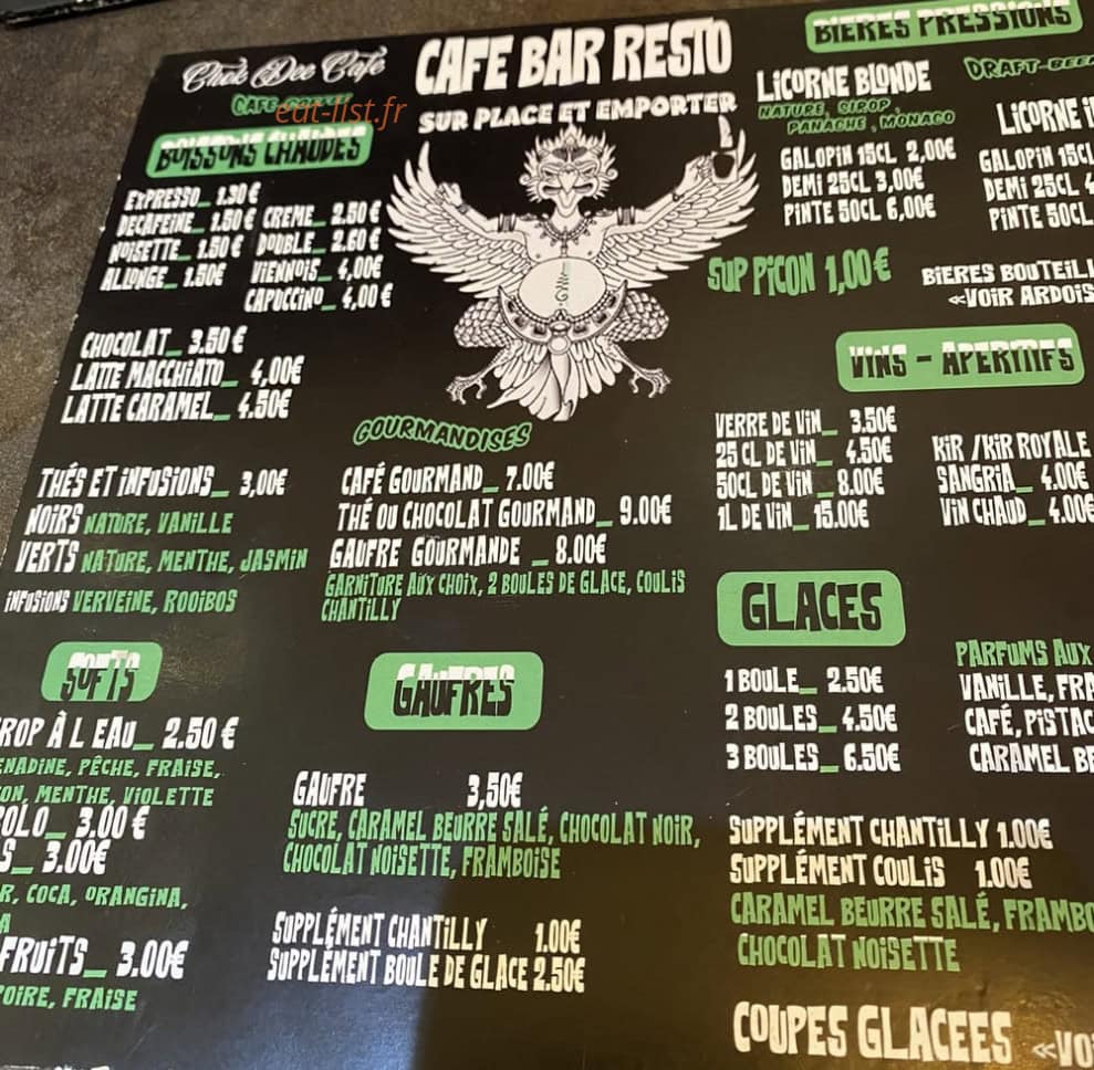Chok Dee Tattoo — carte page 1