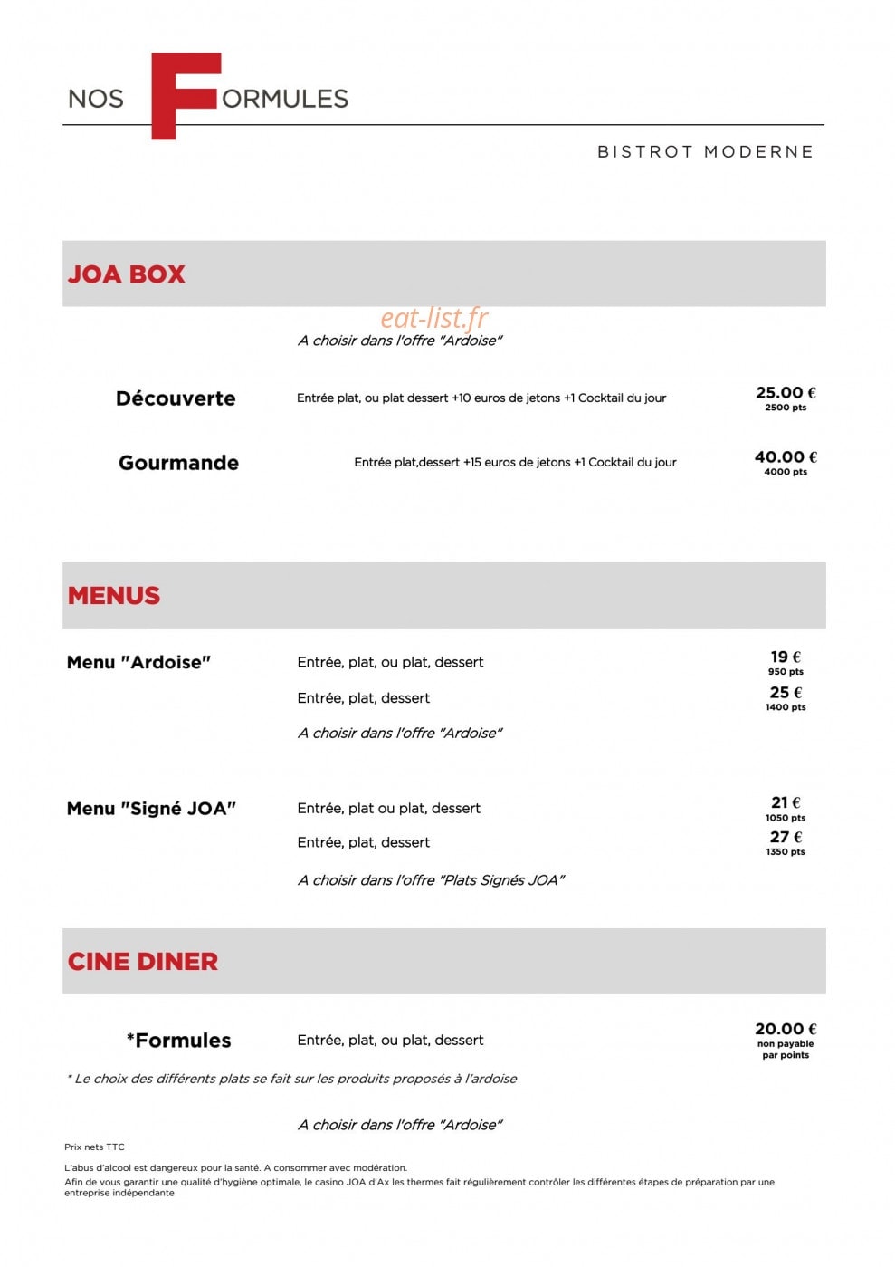 Joa — carte page 1