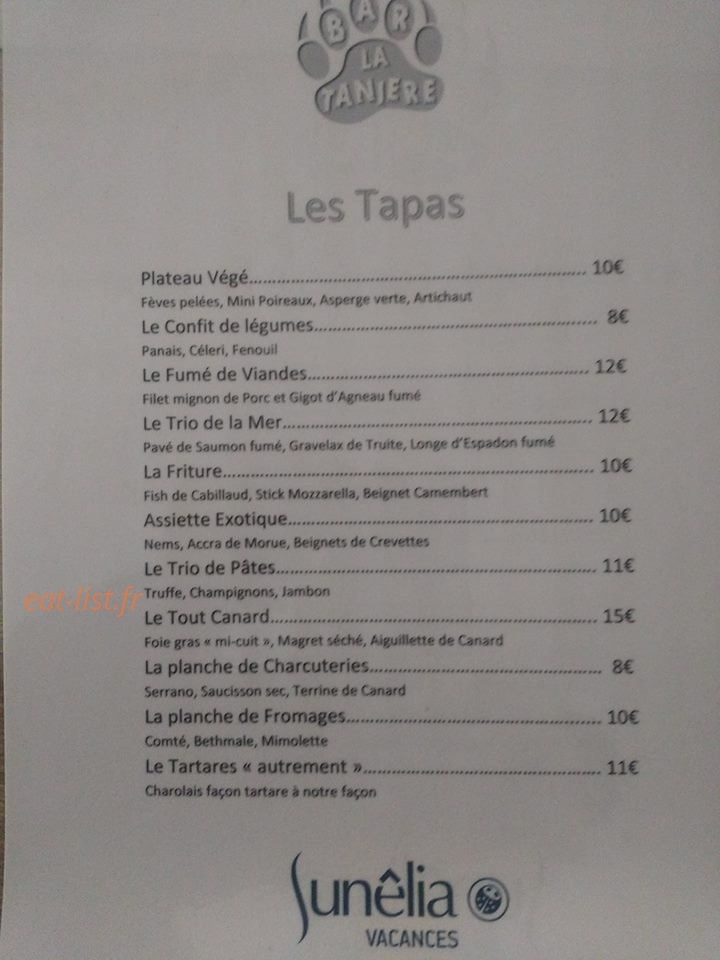La tanière — carte page 4