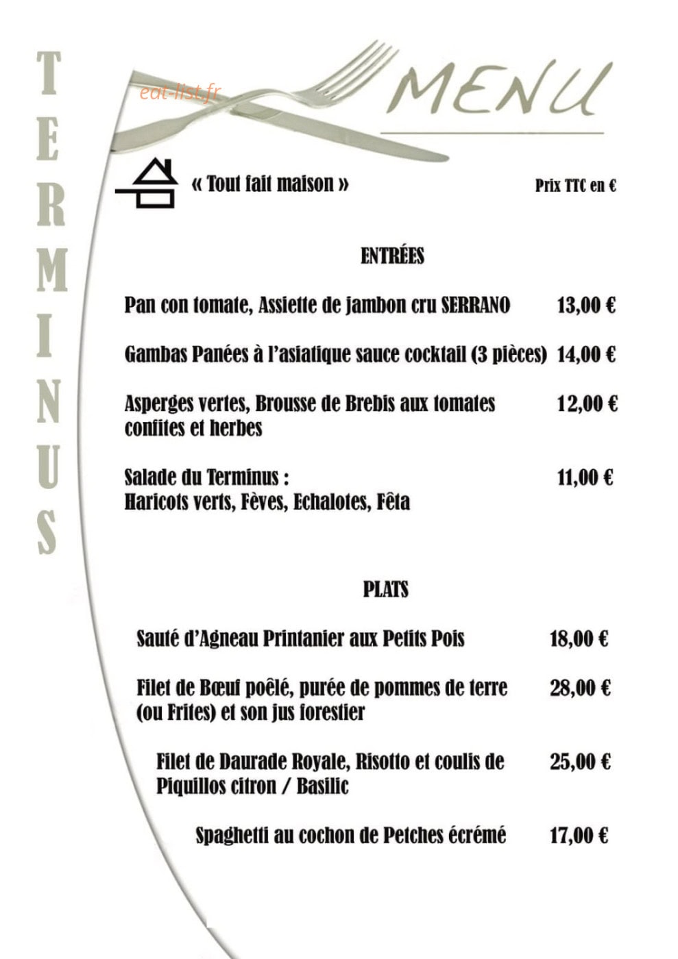 Le Terminus — carte page 1